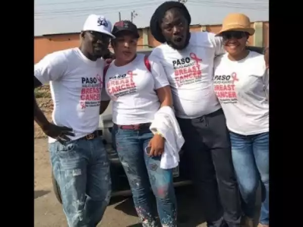 Video: Doris simon,Iyabo Ojo, kemi Afolabi,Daddy showkey Others Step for Pasuma Walk Against Breast Cancer
